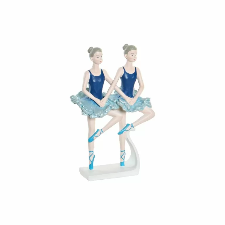 Decoratieve figuren DKD Home Decor Blauw Romantiek Balletdanseres 14 x 7