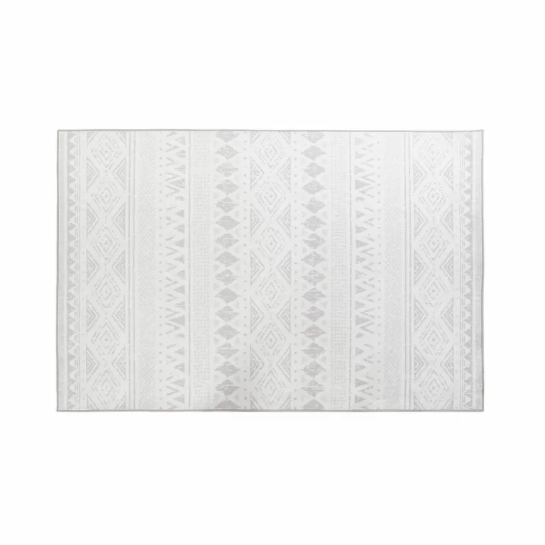 Tapijt DKD Home Decor Grijs Wit Ikat (120 x 180 x 0