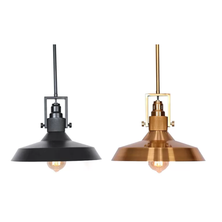 Plafondlamp DKD Home Decor Zwart Gouden Metaal 50 W (2 Stuks)