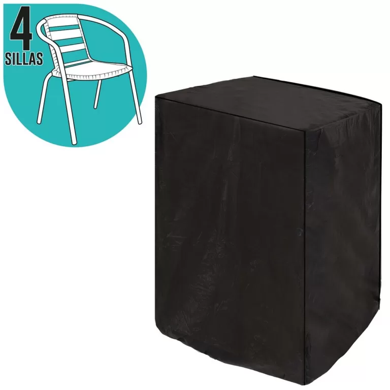 Stoelhoes Voor stoelen Zwart PVC 66 x 66 x 109 cm
