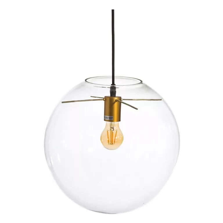 Plafondlamp Kristal Gouden Transparant 30 x 30 x 30 cm Vintage Ø 35 cm