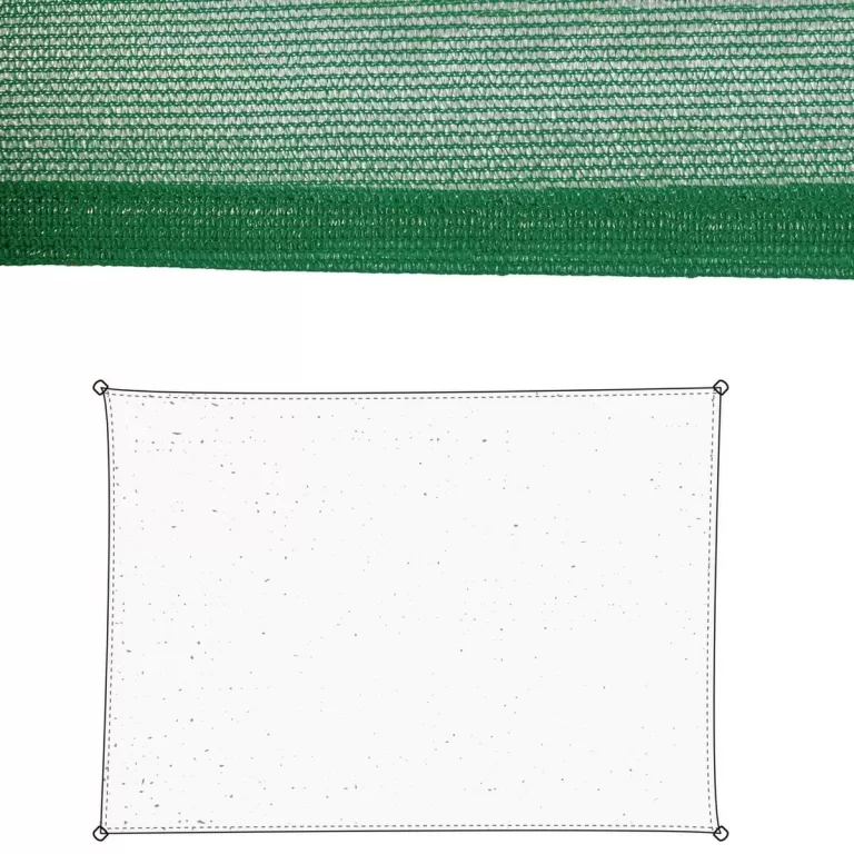 Schaduwdoeken Zonnetent Groen Polyethyleen 300 x 400 x 0