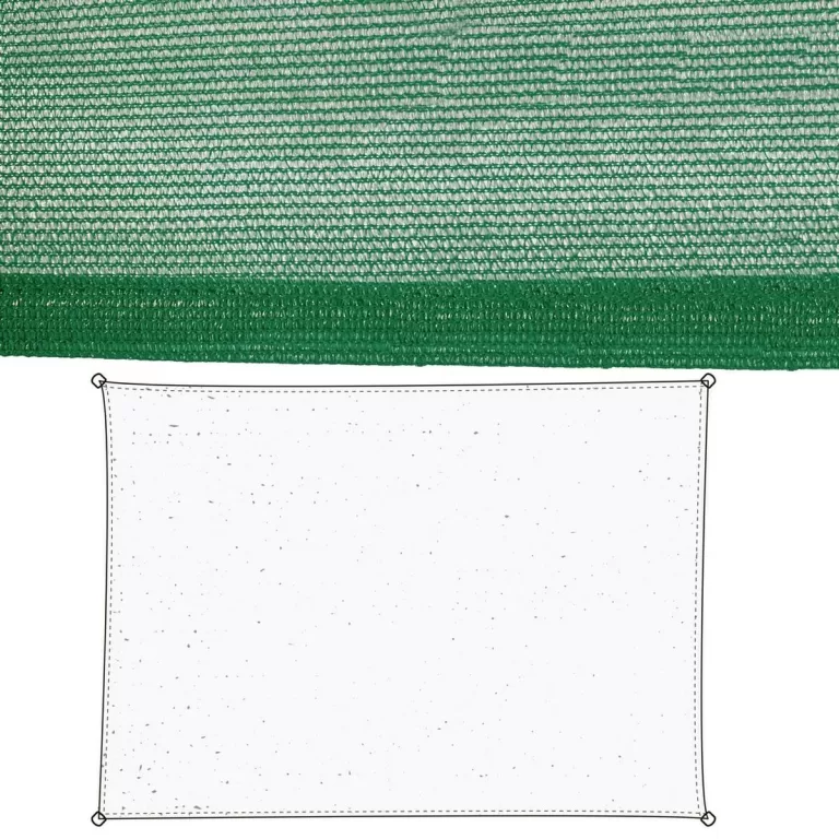 Schaduwdoeken Zonnetent Groen Polyethyleen 90 x 180 x 0