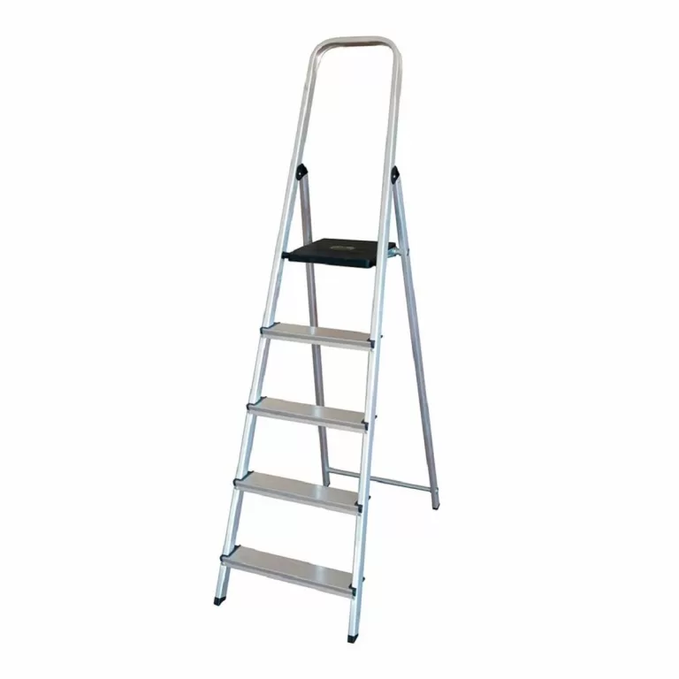 Opvouwbare ladder met 5 tredes EDM Aluminium (45 x 10
