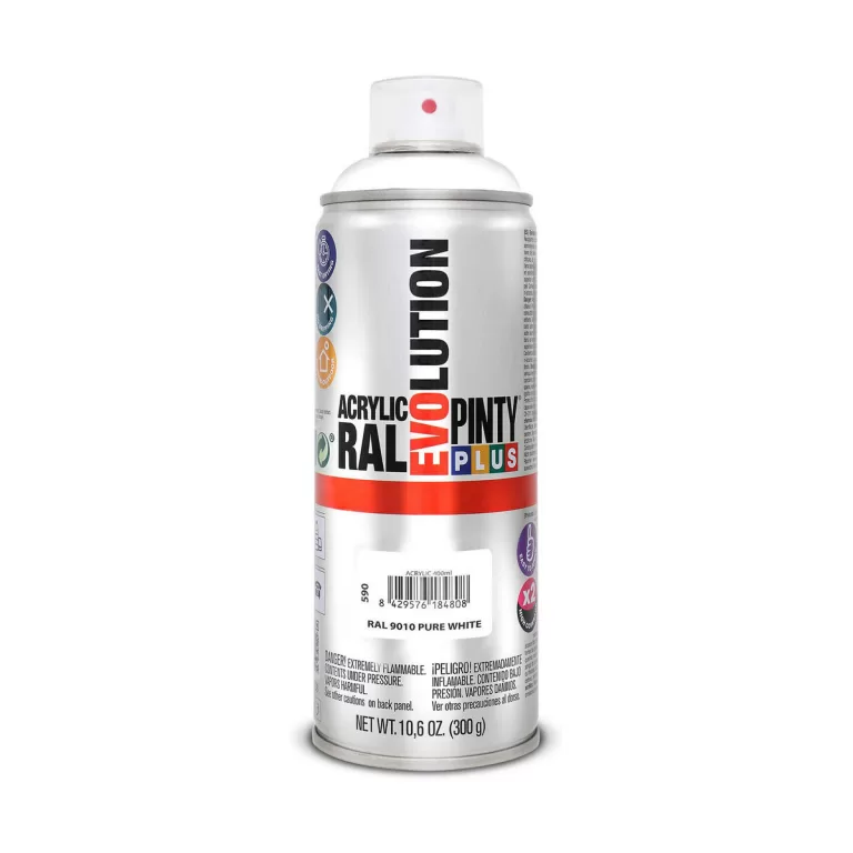 Sprayverf Pintyplus Evolution RAL 9010 400 ml Pure White