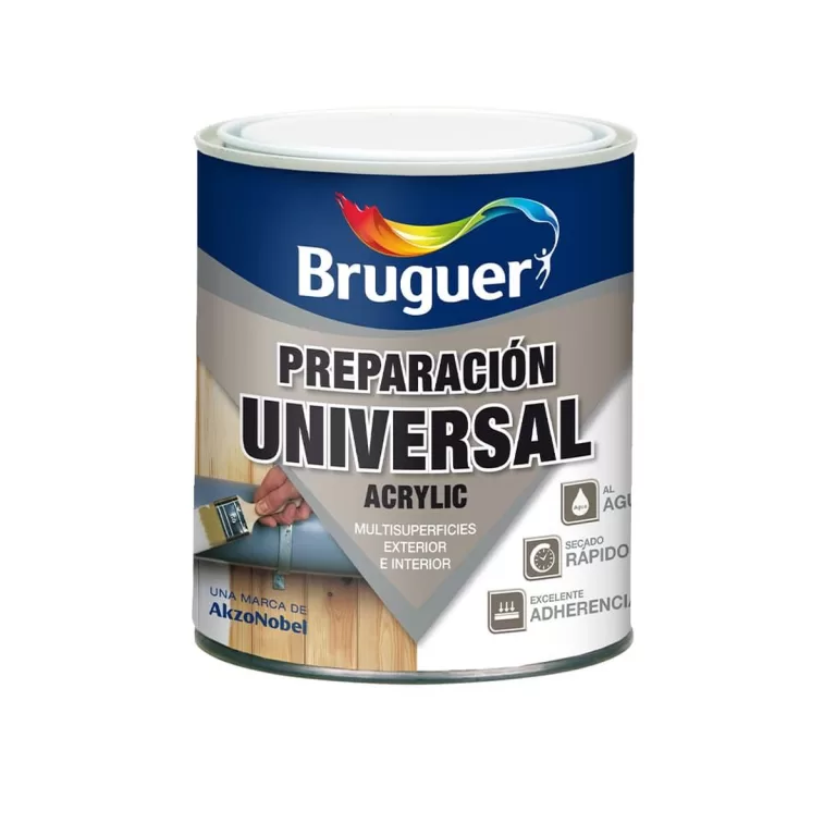 Voorbereiding van het oppervlak Bruguer 5120577  Universeel Acryl Afdrukken Wit 750 ml Mat