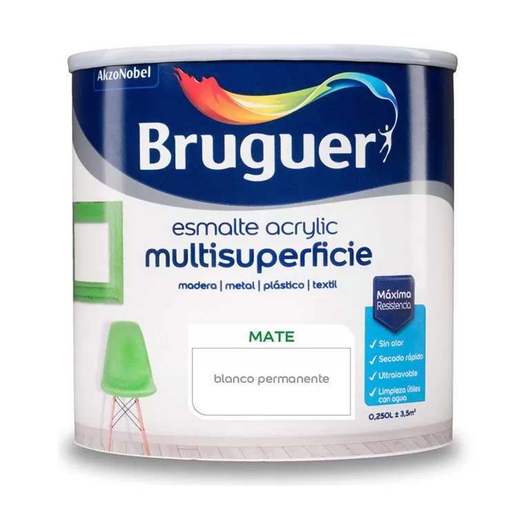 Acryllak Bruguer 5160685 250 ml Permanent White Mat