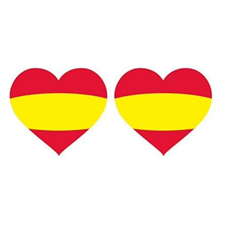 Stickers Vlag Spanje (2 uds) Hart