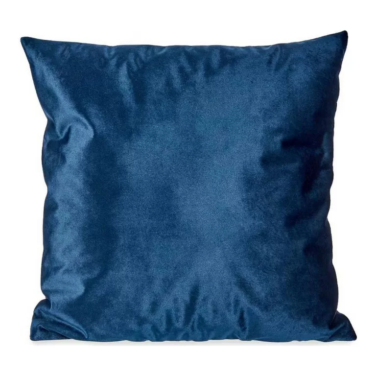 Kussen Fluweel Blauw Polyester (45 x 13 x 45 cm)