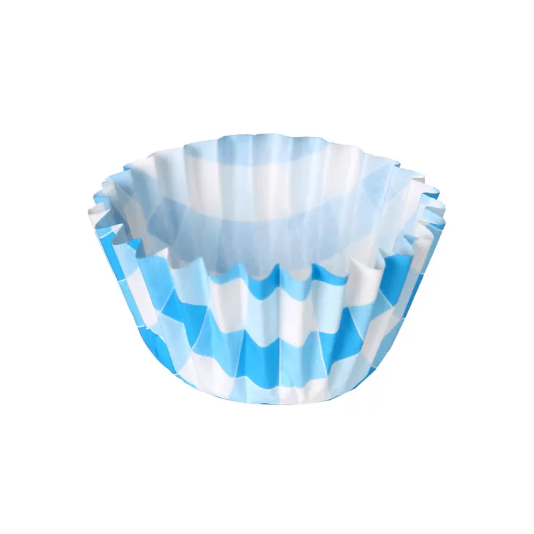 Bakplaat voor Muffins Algon Strepen Blauw Wegwerp 5 x 3