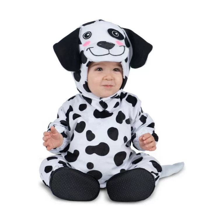 Kostuums voor Baby's My Other Me Zwart Wit Dalmatiër (4 Onderdelen)