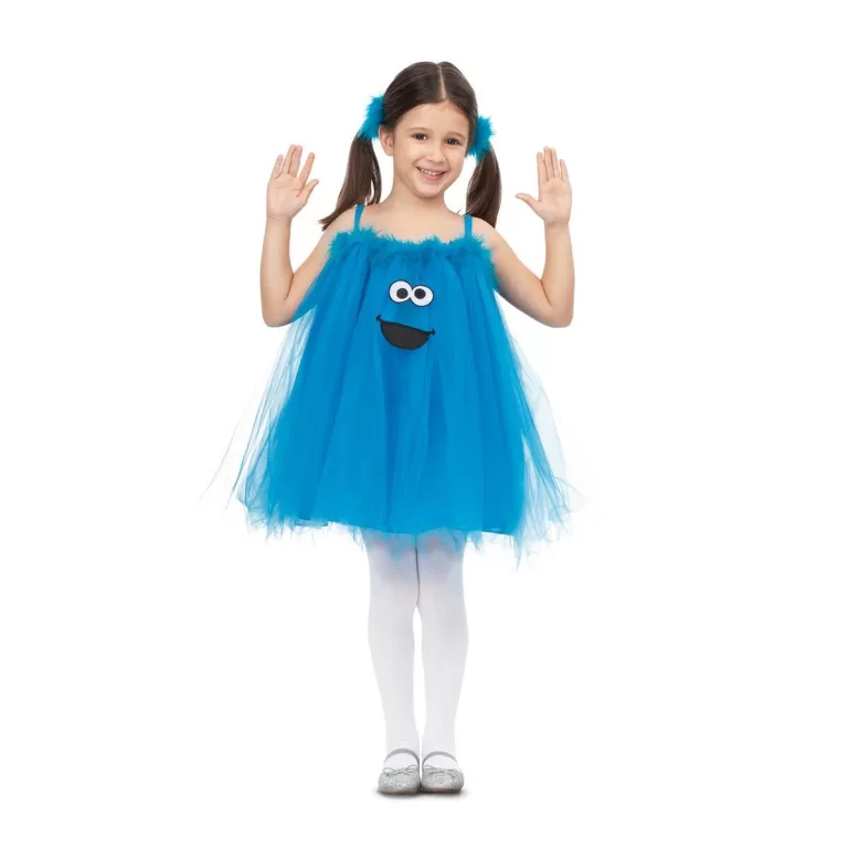 Kostuums voor Kinderen My Other Me Cookie Monster Sesame Street Blauw (2 Onderdelen)