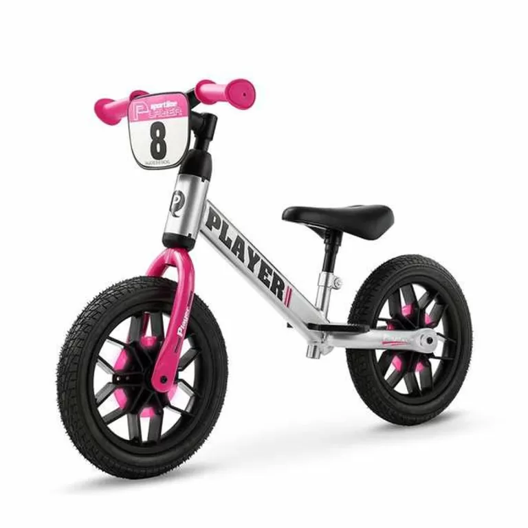 Kinderfiets New Bike Player Lichten Roze 10"
