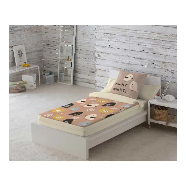 Gewatteerd beddengoed met ritssluiting Popcorn Baby Chick (Bed van 90) (90 x 190/200 cm)