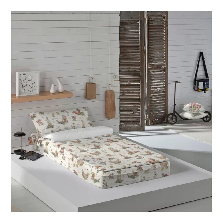 Gewatteerd beddengoed met ritssluiting Icehome Spring Field (Bed van 90) (90 x 190/200 cm)