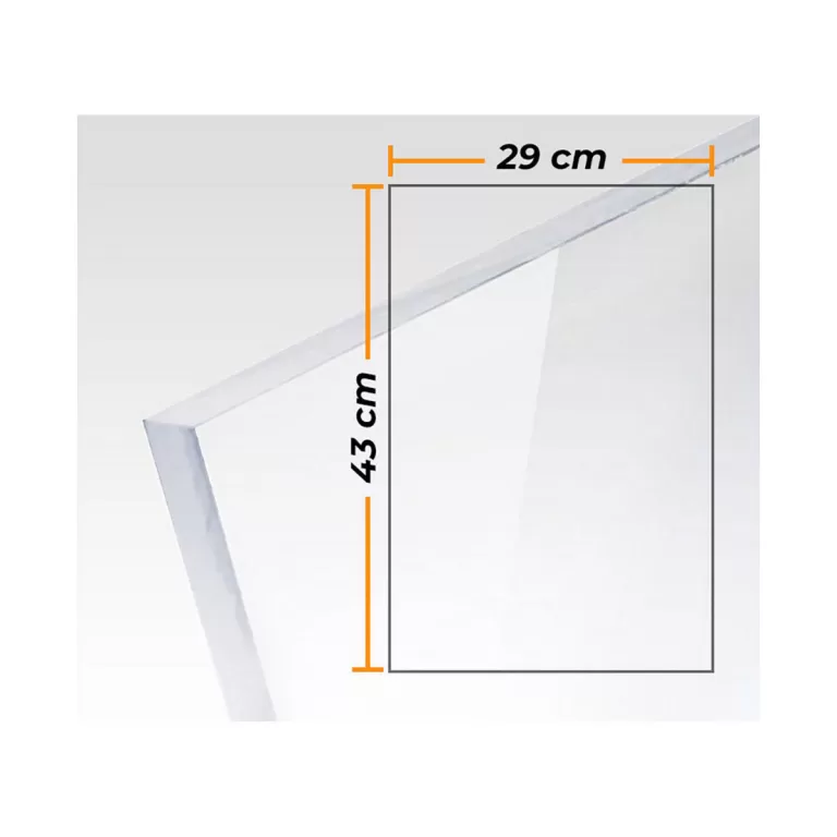 Plaat Compossar Transparant 3 mm Methacrylaat 29 x 43 cm