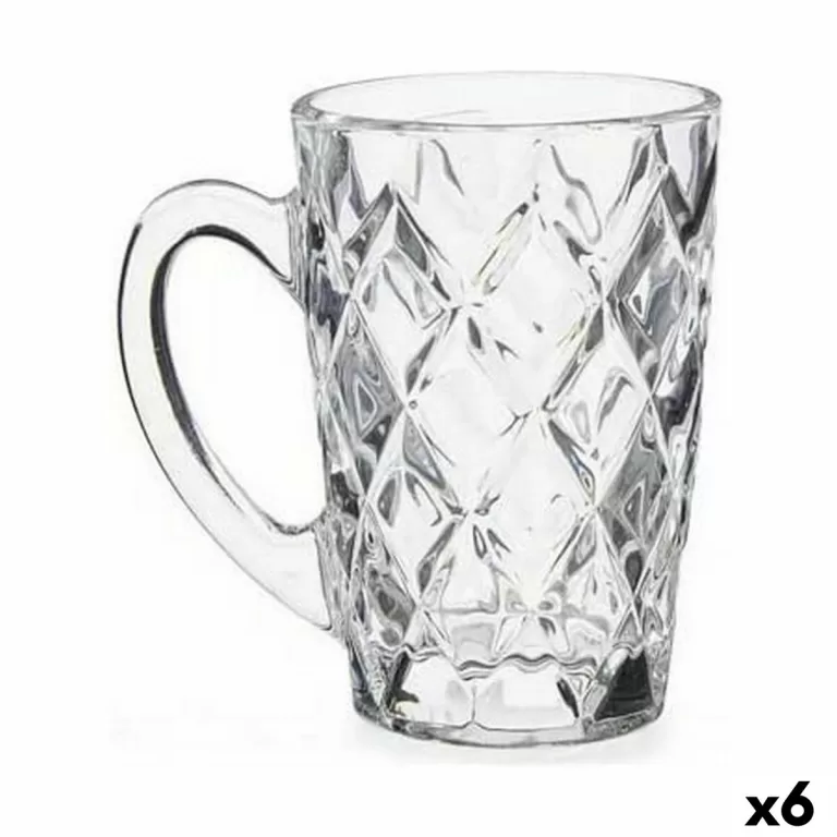 Kopp Diamant Transparant Glas (110 ml) (6 Stuks)