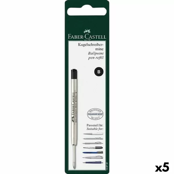Onderdelen Faber-Castell Pen Zwart 5 Stuks