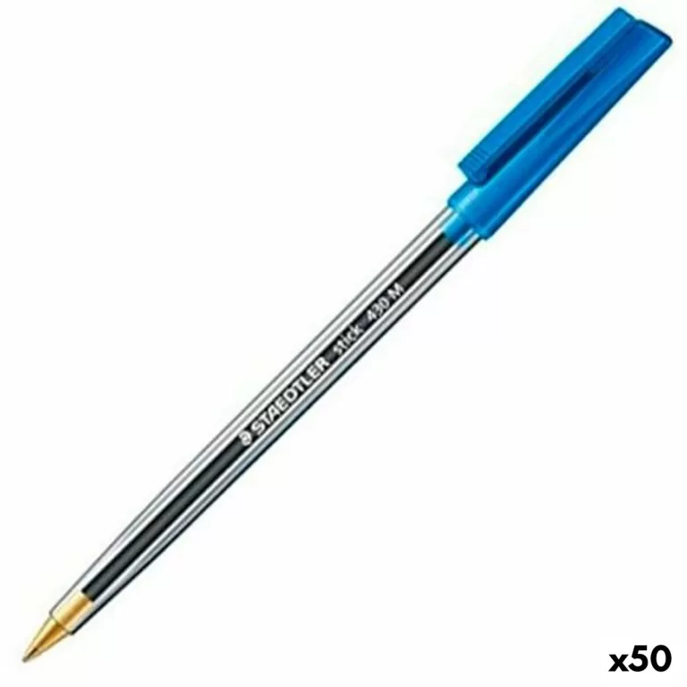 Pen Staedtler Stick 430 Blauw (50 Stuks)