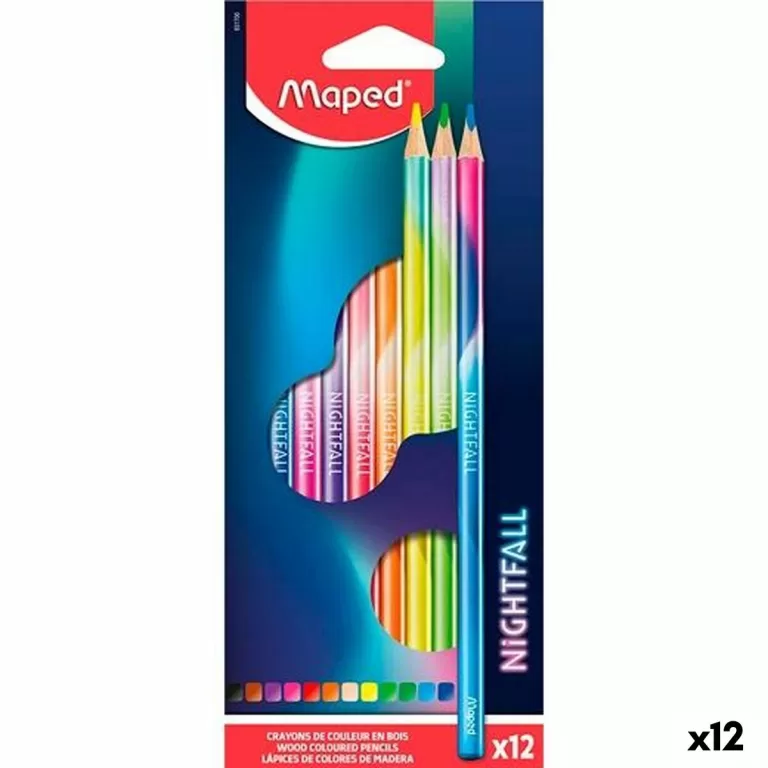Kleurpotloden Maped Nightfall Multicolour 12 Onderdelen (12 Stuks)