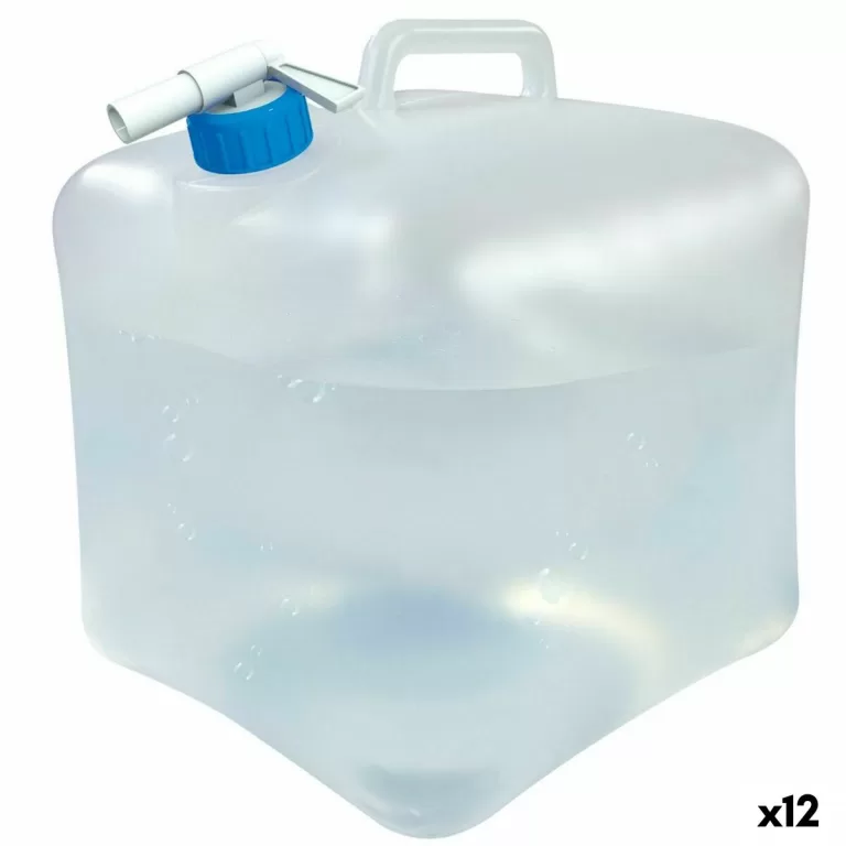 Waterfles Aktive Polyethyleen 15 L 24 x 28 x 24 cm (12 Stuks)