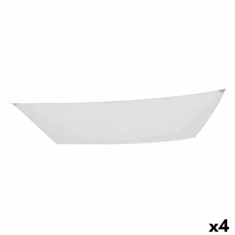 Schaduwdoeken Aktive Driehoekig Wit 300 x 400 cm (4 Stuks)