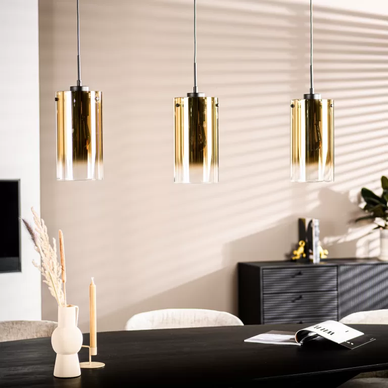BASE Hanglamp Annabelle 3-lamps - Goud | Flickmyhouse