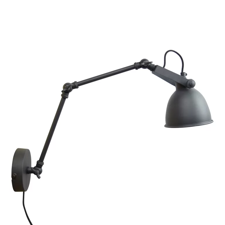 Urban Interiors wandlamp Desky Ø12cm - Vintage Black | Flickmyhouse
