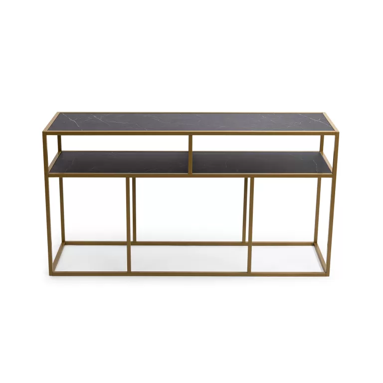 STALUX Side-table Teun 150cm - goud | Flickmyhouse