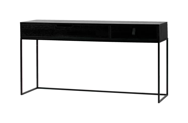 WOOOD Side-table Silas 140cm - Zwart | Flickmyhouse