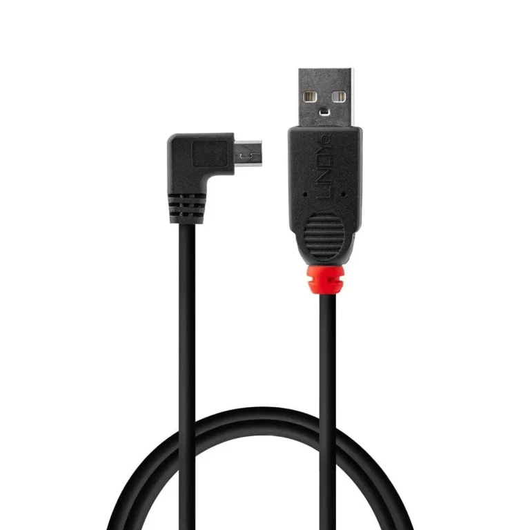 Kabel USB 2.0a naar Mini USB B LINDY 31970 50 cm Zwart