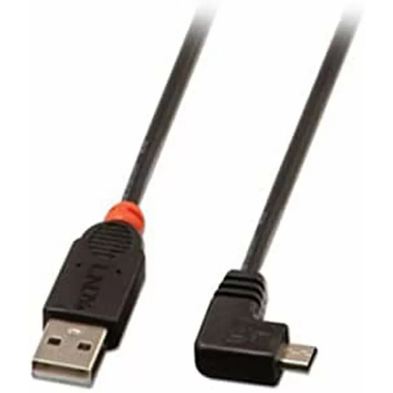 Kabel USB 2.0a naar Micro USB B LINDY 31975 50 cm Zwart