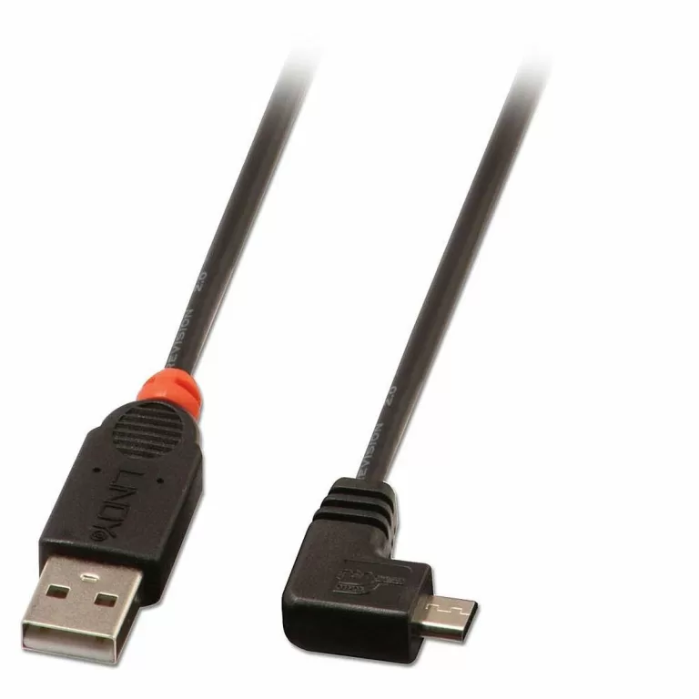 Kabel USB 2.0a naar Micro USB B LINDY 31977 2 m Zwart