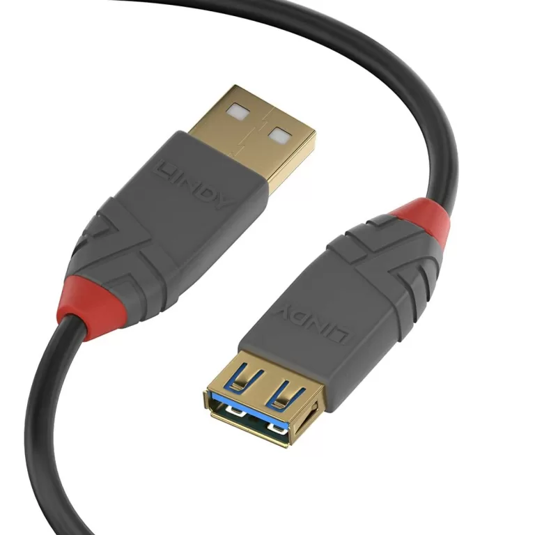 USB-kabel LINDY 36761 Zwart 1 m (1 Stuks)