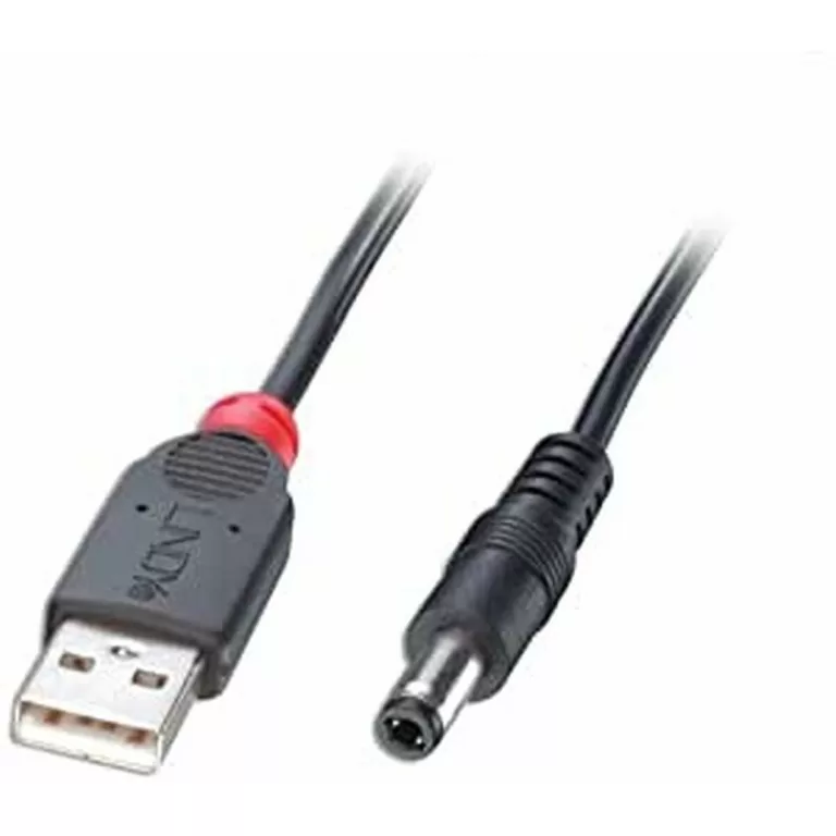 USB-kabel DC LINDY 70267 Zwart 1