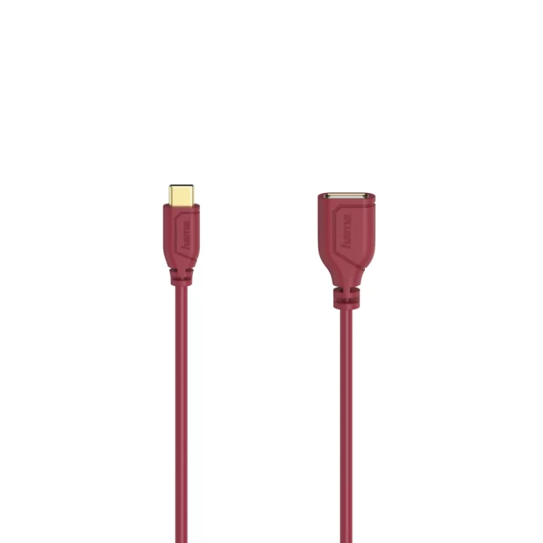 Hama USB-C-OTG-kabel Flexi-Slim USB 2.0 480 Mbit/s Chilli Pepper 0