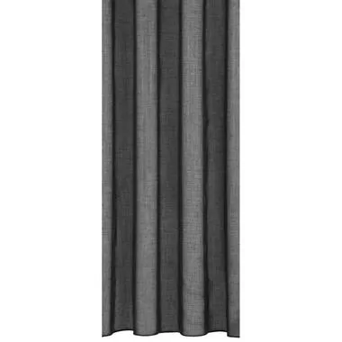 Vitrage Babs - zwart - 295 cm - Leen Bakker