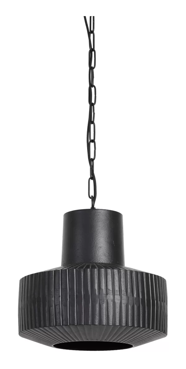 Light & Living Hanglamp Demsey 30cm - Mat Zwart | Flickmyhouse