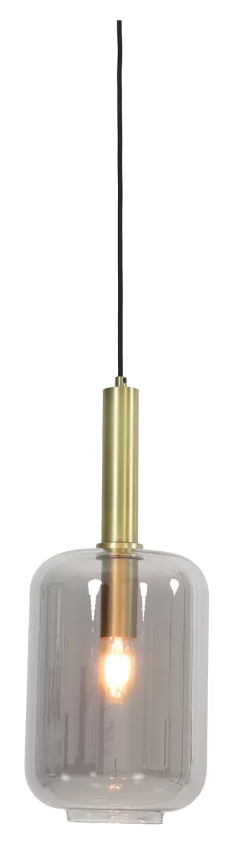 Light & Living Hanglamp Lekar 1-lamps - Antiek Brons/Smoke | Flickmyhouse