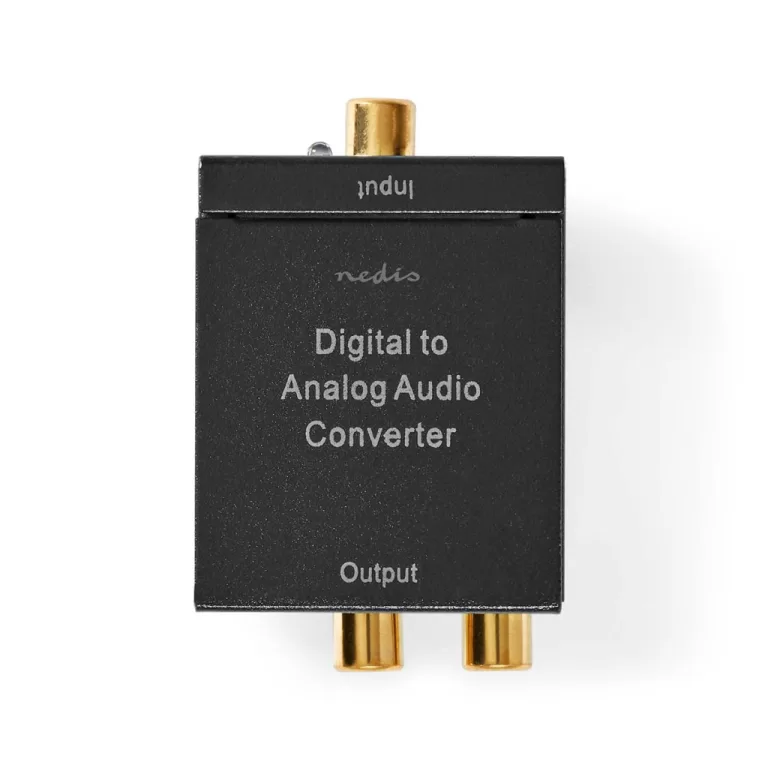Nedis ACON2510BK Digitale Audioconverter 1-weg Input: 1x Digital Rca / 1x Toslink Output: 1x (2x Rca) / 1x 3
