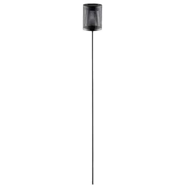 Solarlamp buitenlamp tuinsteker - zwart - 80xØ8 cm - Leen Bakker
