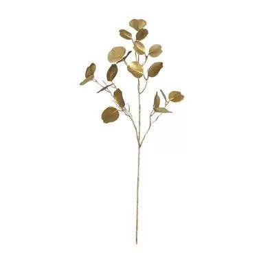 Kunsttak Eucalyptus metallic - goudkleurig - 84 cm - Leen Bakker