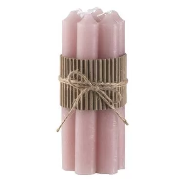 Kaarsenbundel - roze - 7 stuks - 16cm - Leen Bakker