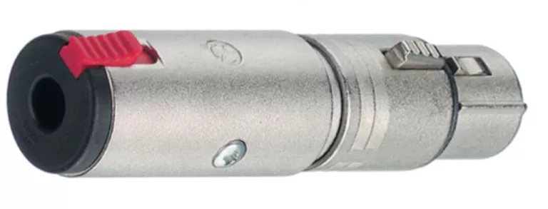 Neutrik NTR-NA3FJ Xlr-adapter Xlr 3-pins Female - 6.35 Mm Female Zilver