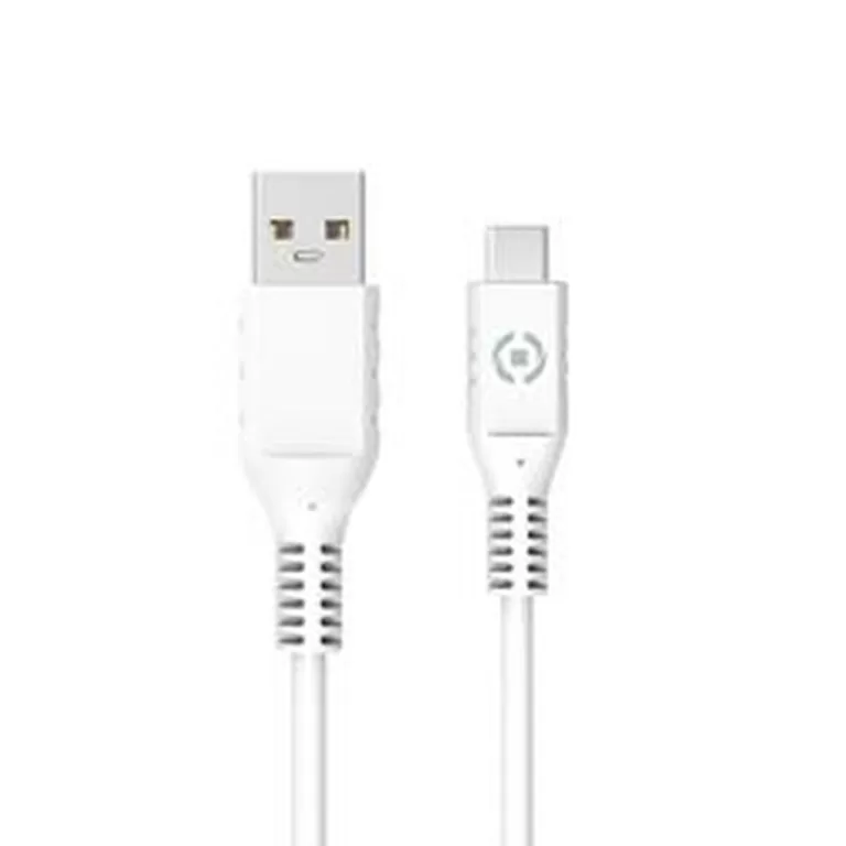 Kabel USB-C naar USB Celly 1 m Wit