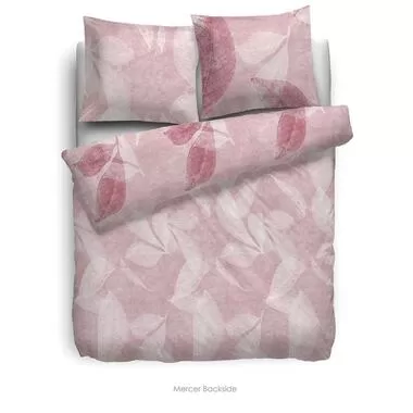 Heckett & Lane dekbedovertrek Mercer - roze - 140x220 cm - Leen Bakker