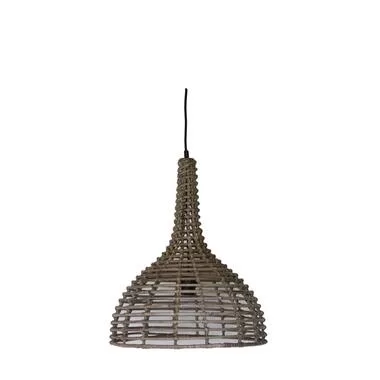 HSM Collection hanglamp - rotan - naturel - 43x52 cm - Leen Bakker