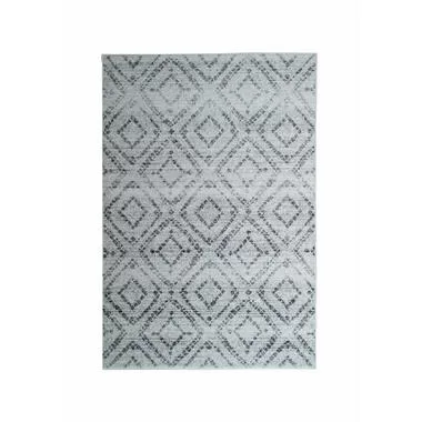 Vloerkleed Florence blokken - grijs - 160x230 cm - Leen Bakker