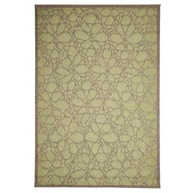 Floorita binnen/buitenvloerkleed Fiore - groen - 160x230 cm - Leen Bakker
