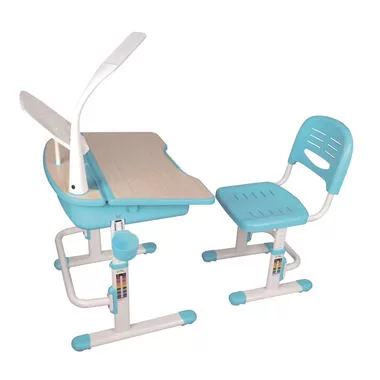 Vipack kinderbureau Comfortline met stoel - blauw - 70x54